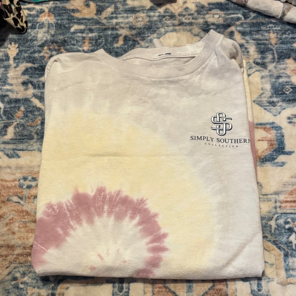 Simply Southern Pastel Tie-Dye Shirt